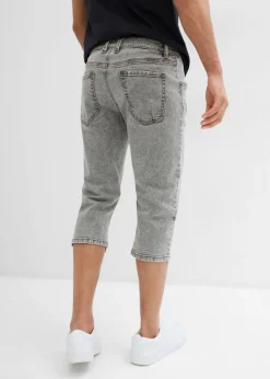 Hombre bonprix bonprix Vaqueros elásticos, regular, de largo 3/4, straight