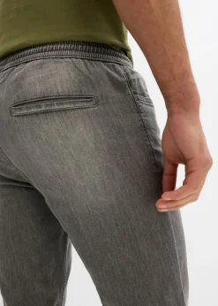 Hombre bonprix bonprix Vaqueros elásticos sin cierre, ligeros, regular fit, sin cierre y largo 3/4, straight (2 unidades)