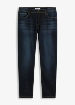 bonprix bonprix Vaqueros>Vaqueros elásticos slim fit, tapered denim oscuro