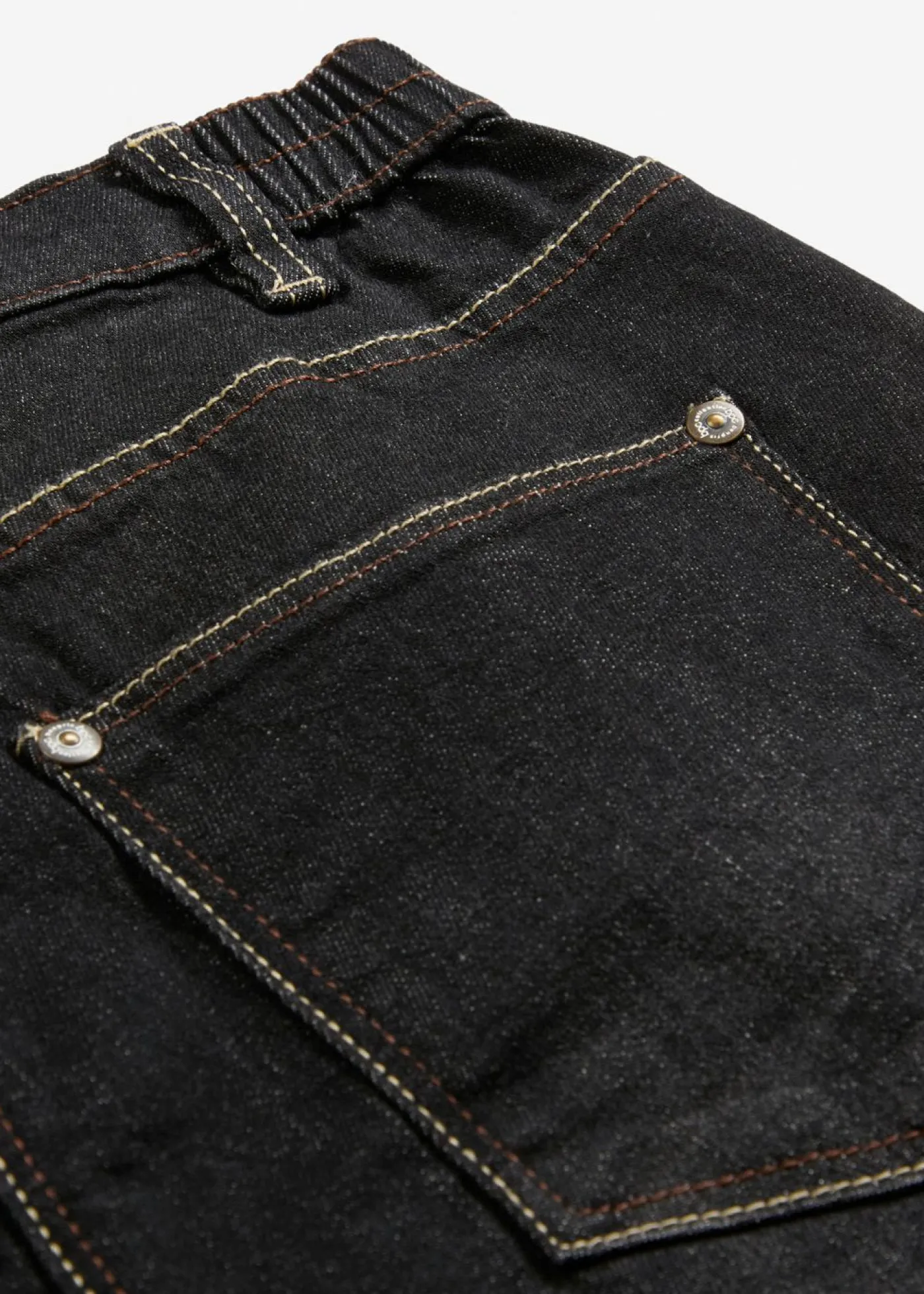 bonprix bonprix Vaqueros>Vaqueros elásticos tipo boyfriend, mid waist Negro denim