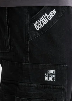 Hombre bonprix bonprix Vaqueros elásticos tipo cargo con corte recto, diseño informal y cinturilla cómoda