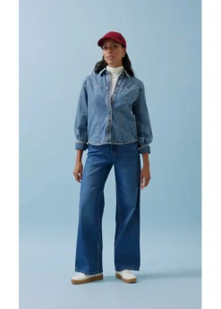 Mujer bonprix bonprix Vaqueros holgados con talle medio y corte recto