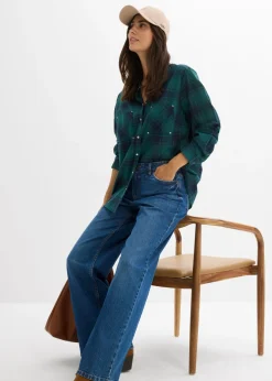 Mujer bonprix bonprix Vaqueros holgados con talle medio y corte recto