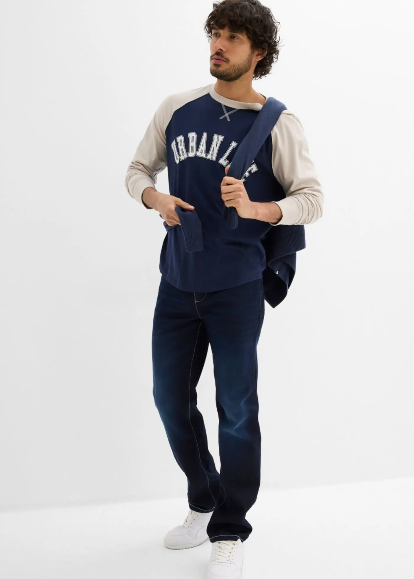 Hombre bonprix bonprix Vaqueros informales con corte clásico y recto