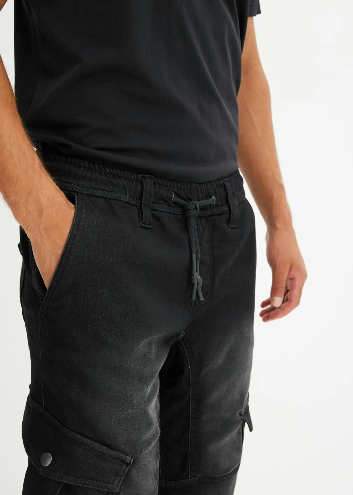 Hombre bonprix bonprix Vaqueros informales con corte regular, forma recta y cinturilla elástica