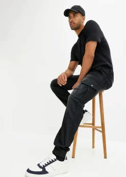 Hombre bonprix bonprix Vaqueros informales con corte regular, forma recta y cinturilla elástica