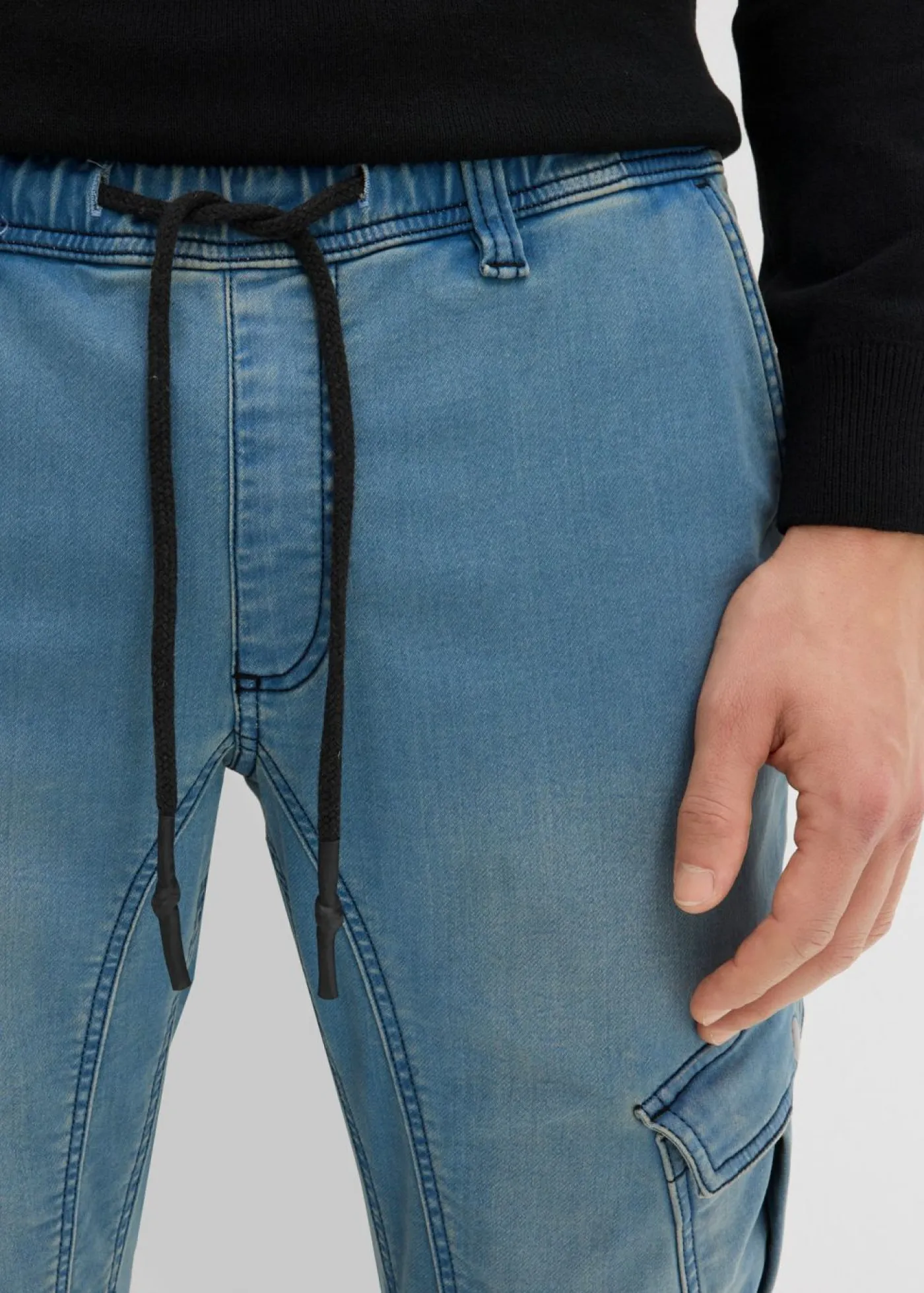 Hombre bonprix bonprix Vaqueros informales con corte regular, forma recta y cinturilla elástica