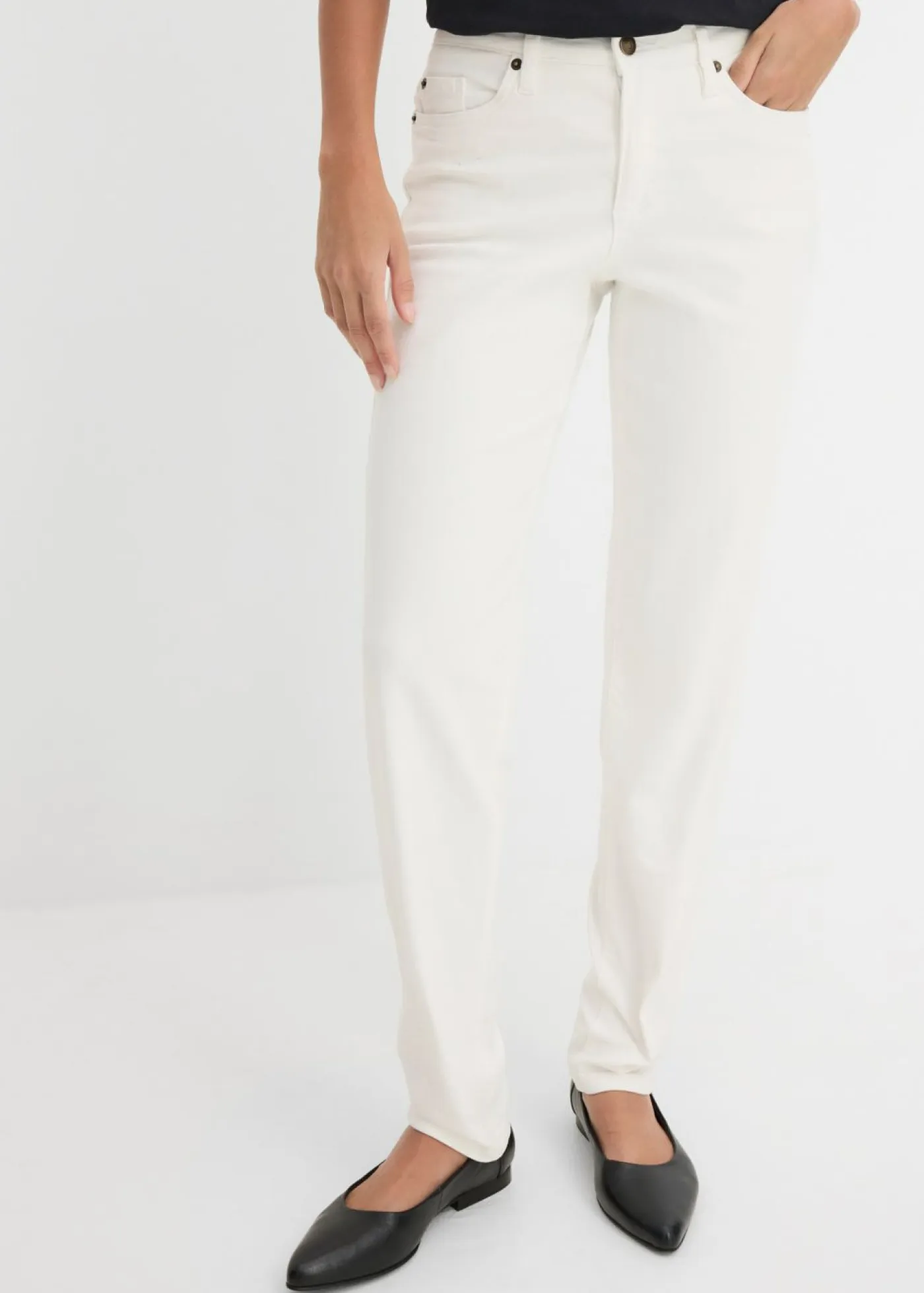 Mujer bonprix bonprix Vaqueros largos con corte mom y talle medio