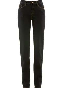 bonprix bonprix Vaqueros>Vaqueros largos con corte mom y talle medio Negro