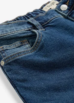 bonprix bonprix Tallas Pequeñas>Vaqueros mom, high waist, cropped azul oscuro denim usado
