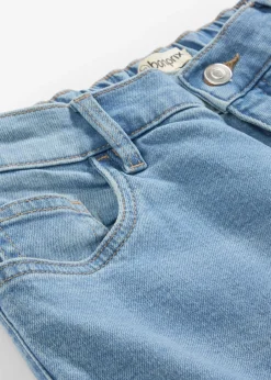 bonprix bonprix Vaqueros>Vaqueros mom, high waist, cropped azul claro denim usado