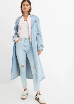 Mujer bonprix bonprix Vaqueros mom, high waist, con efecto roto