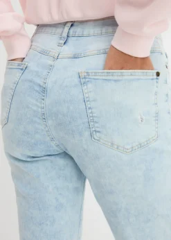 Mujer bonprix bonprix Vaqueros mom, high waist, con efecto roto