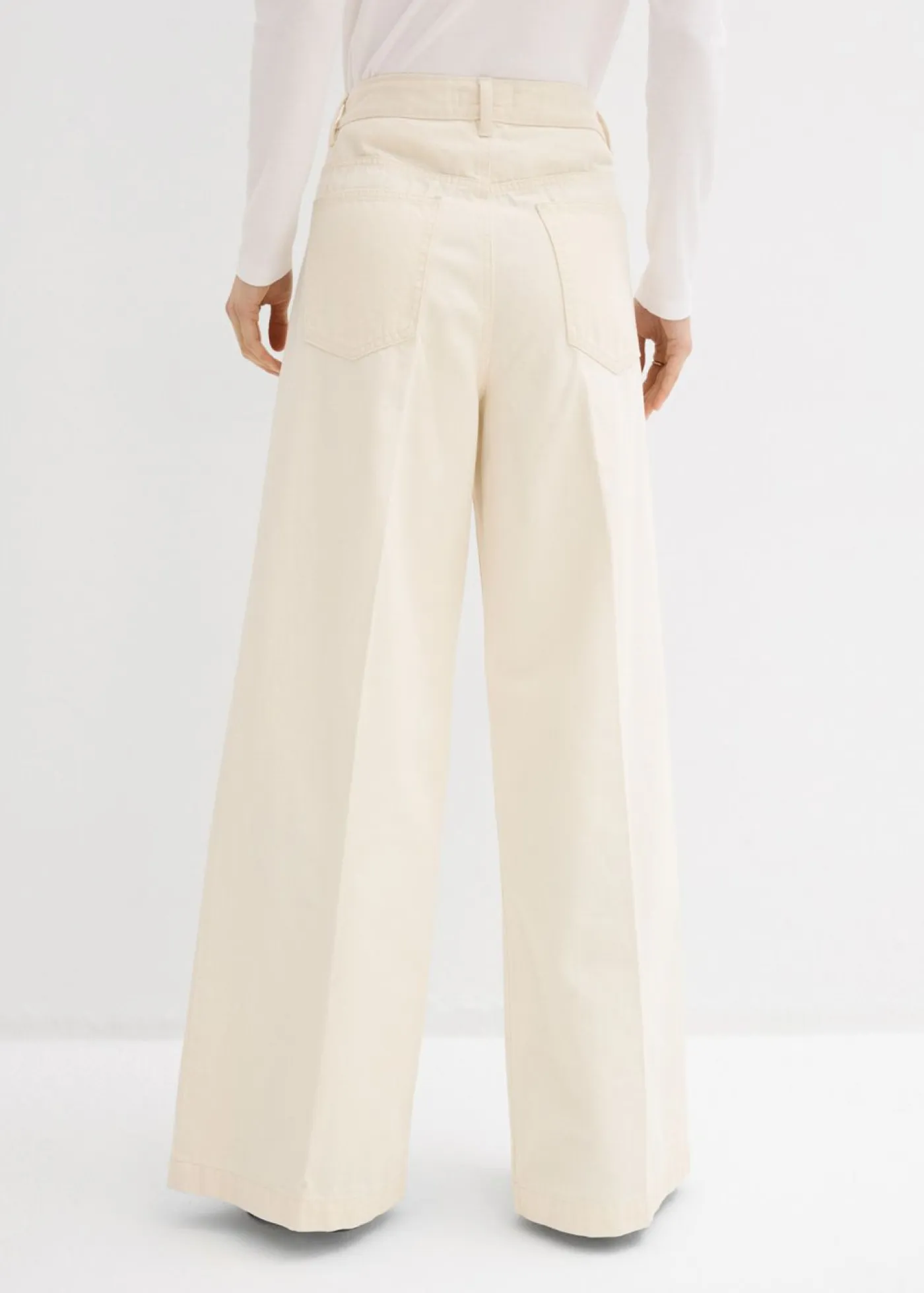 bonprix bonprix Novedades>Vaqueros palazzo, super wide, de algodón Crudo