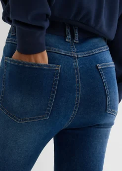 Mujer bonprix bonprix Vaqueros pitillo con talle medio y cinturilla cómoda