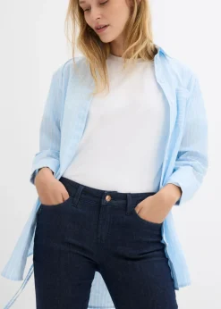 Mujer bonprix bonprix Vaqueros pitillo de algodón orgánico con talle medio