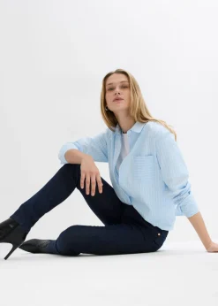 Mujer bonprix bonprix Vaqueros pitillo de algodón orgánico con talle medio