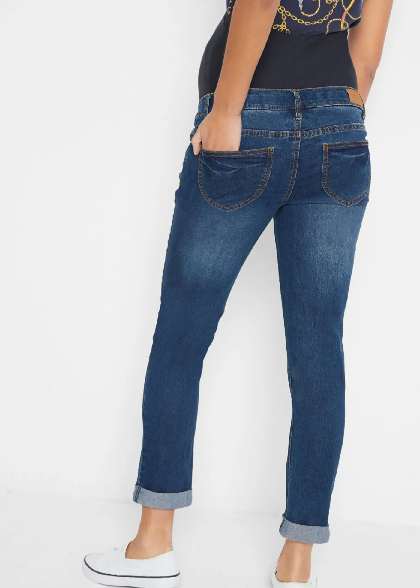 Mujer bonprix bonprix Vaqueros premamá con largo 7/8, slim