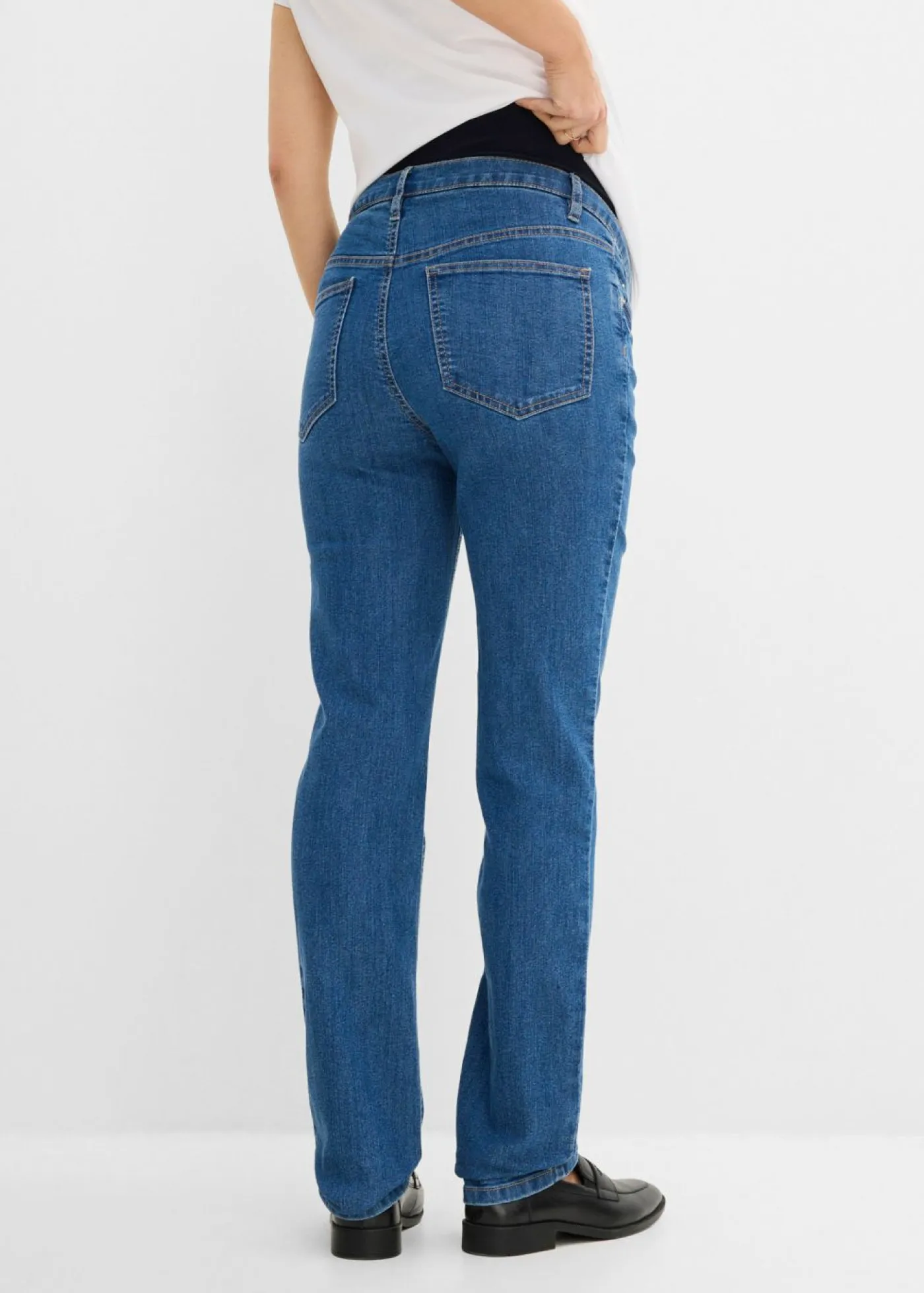 bonprix bonprix Premamá>Vaqueros premamá de algodón orgánico con pernera recta Denim