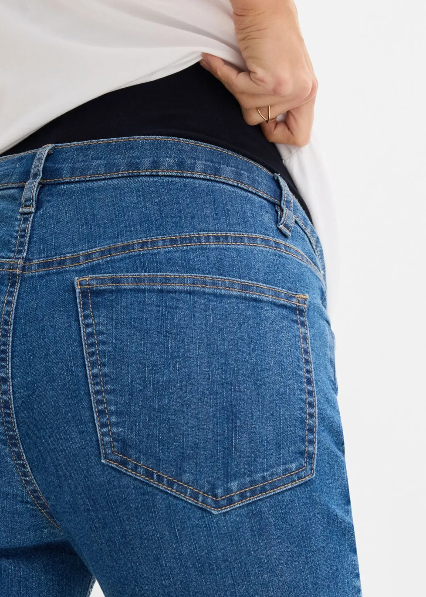 bonprix bonprix Premamá>Vaqueros premamá de algodón orgánico con pernera recta Denim