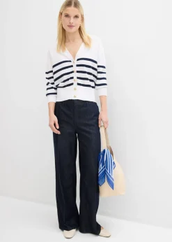 Mujer bonprix bonprix Vaqueros rectos con perneras anchas