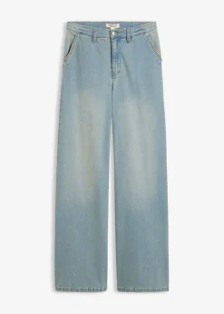 Mujer bonprix bonprix Vaqueros rectos holgados de talle alto