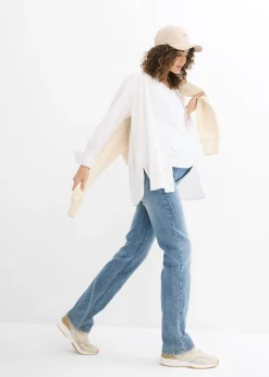 Mujer bonprix bonprix Vaqueros rectos premamá 2 en 1 para durante y después del embarazo