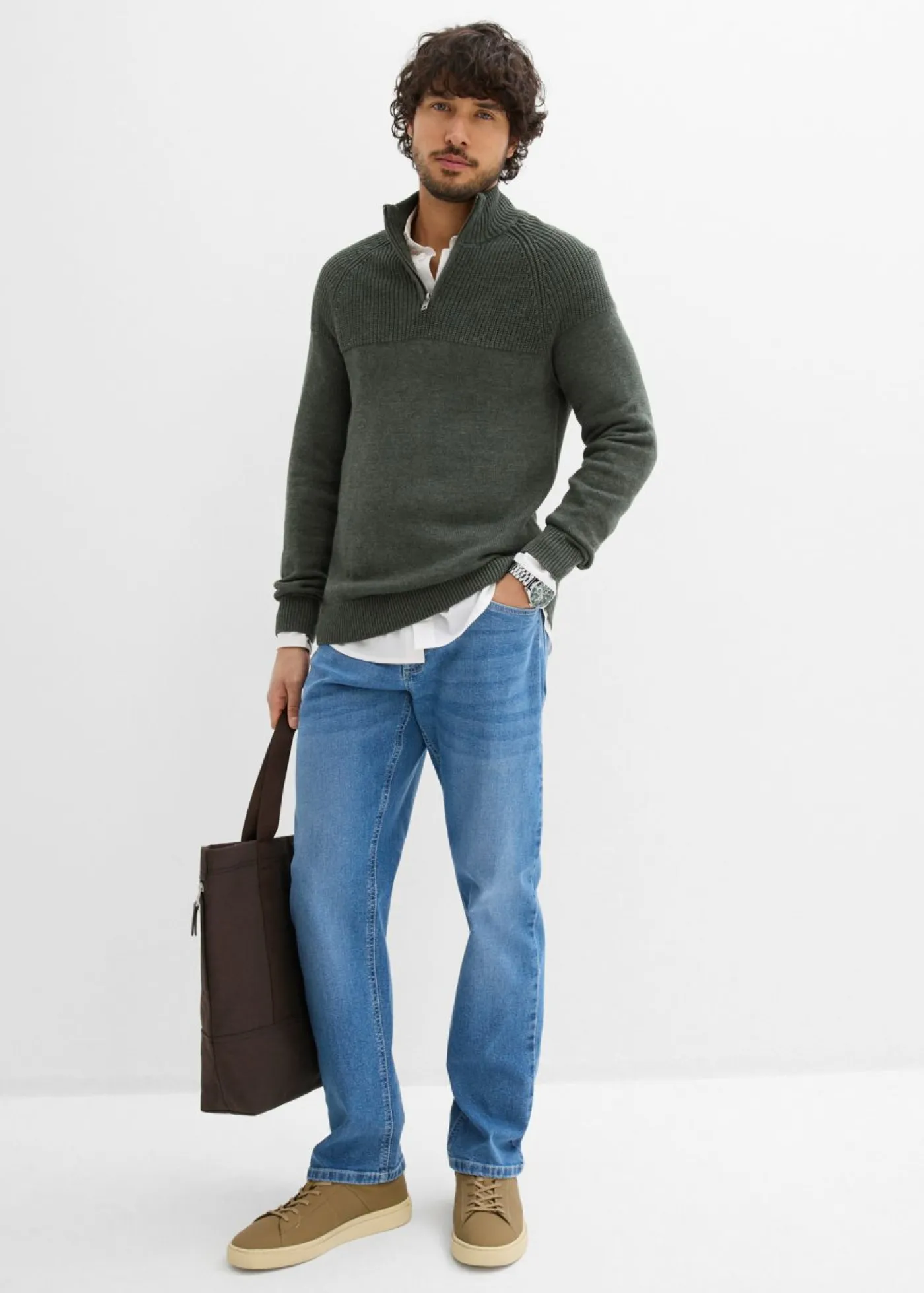 bonprix bonprix Vaqueros>Vaqueros relaxed fit Azul piedra