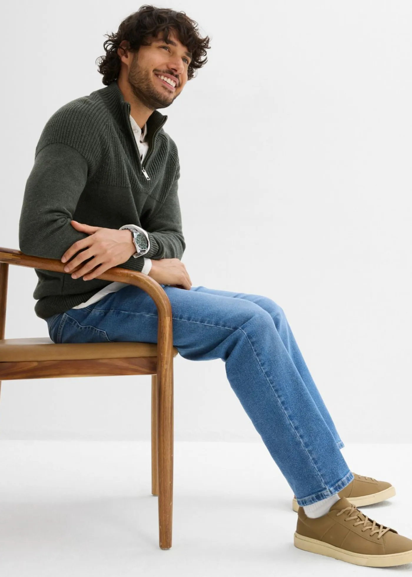 bonprix bonprix Vaqueros>Vaqueros relaxed fit Azul piedra