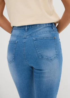 Mujer bonprix bonprix Vaqueros skinny con corte cropped y talle alto