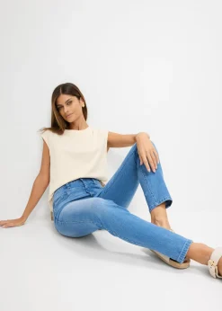 Mujer bonprix bonprix Vaqueros skinny con corte cropped y talle alto