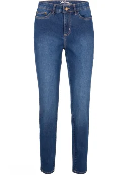 bonprix bonprix Vaqueros>Vaqueros skinny, mid waist, elásticos Azul piedra usado