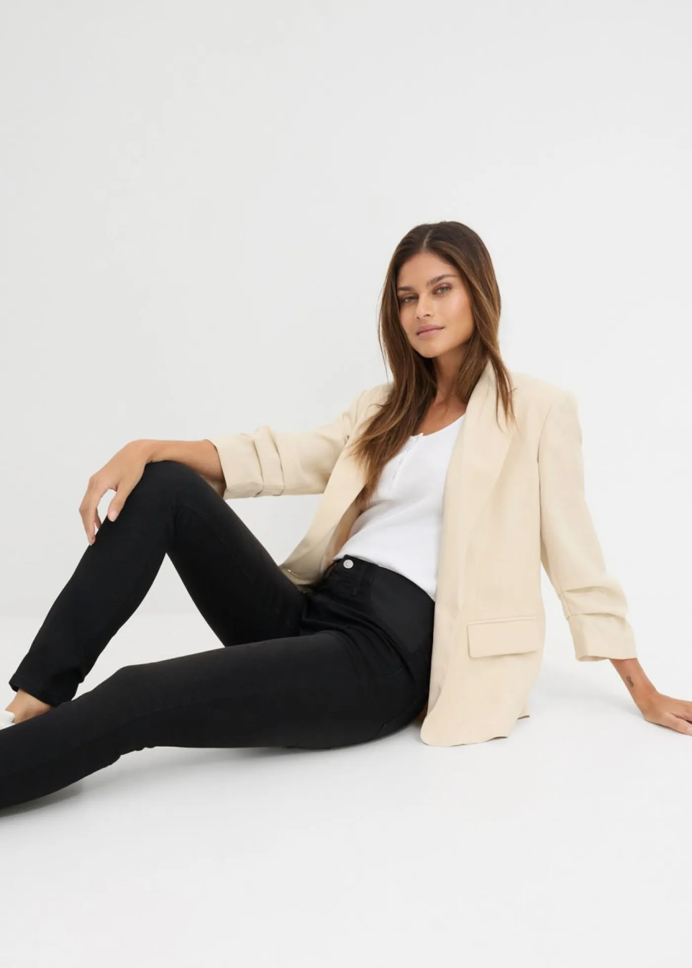 Mujer bonprix bonprix Vaqueros skinny, mid waist, elásticos