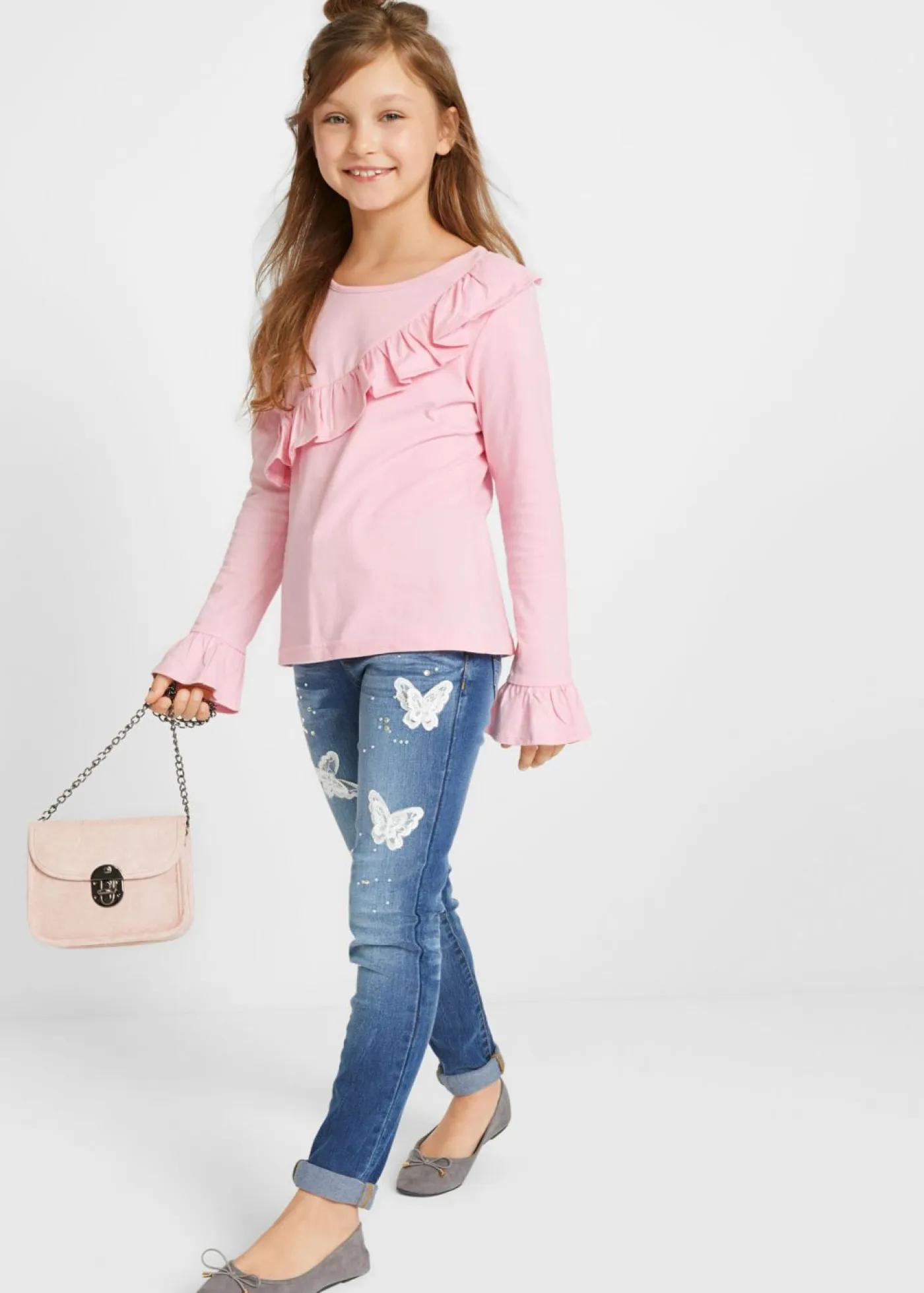 Niños bonprix bonprix Vaqueros skinny, mid waist