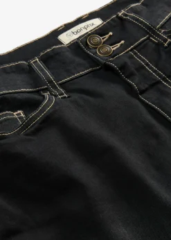 bonprix bonprix Vaqueros>Vaqueros slim fit, high waist, súper elásticos Denim negro desgastado