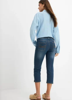 Mujer bonprix bonprix Vaqueros slim fit, talle medio, cropped