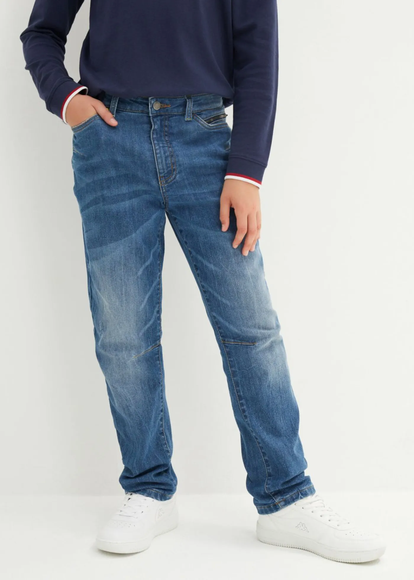 bonprix bonprix Ropa 9 A 16 Años·Jeans|Ropa 9 A 16 Años·Chaquetas Y Ropa Outdoor>Vaqueros slim fit térmicos con forro de franela, tapered Denim