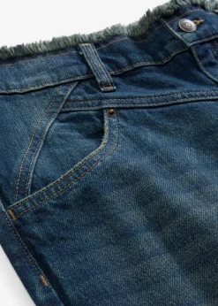 bonprix bonprix Vaqueros>Vaqueros straight, high waist azul oscuro denim usado