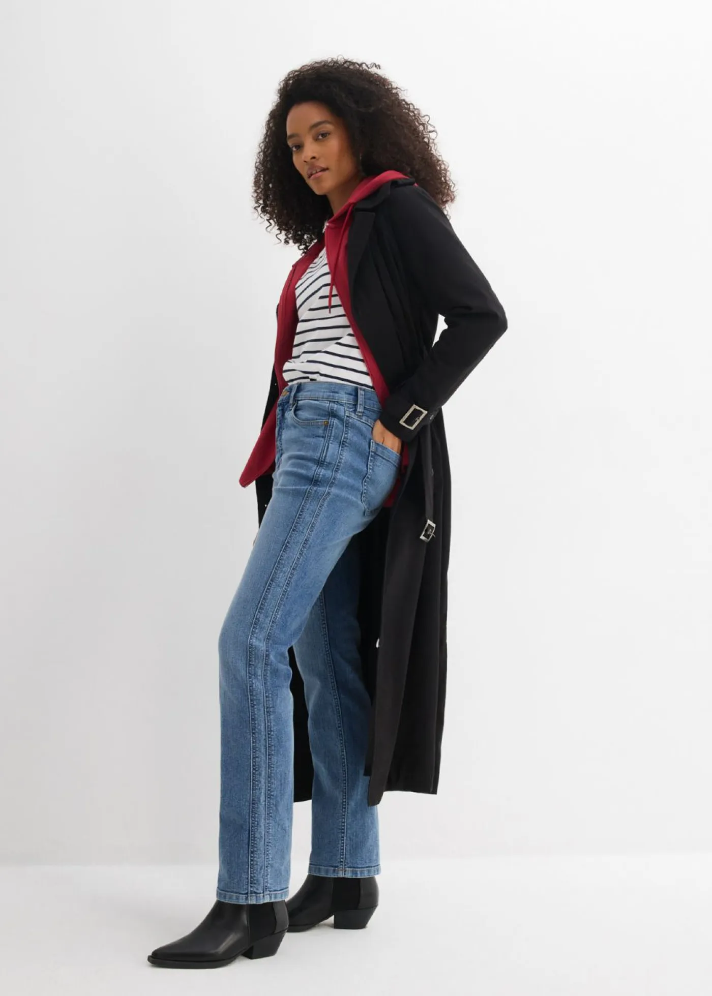 Mujer bonprix bonprix Vaqueros straight, high waist