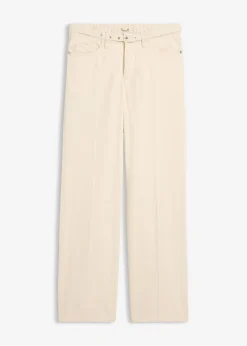 bonprix bonprix Vaqueros|Tallas Pequeñas>Vaqueros straight, loose, mid waist, de algodón Sin teñir