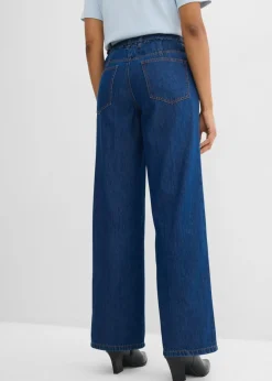 Mujer bonprix bonprix Vaqueros straight, loose, mid waist, de algodón