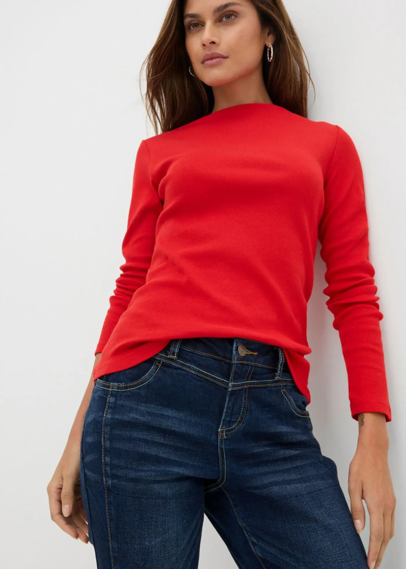 Mujer bonprix bonprix Vaqueros straight, mid waist