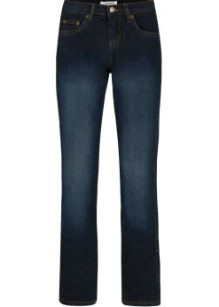 Mujer bonprix bonprix Vaqueros straight, mid waist, elásticos
