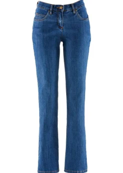 Mujer bonprix bonprix Vaqueros straight, mid waist, elásticos