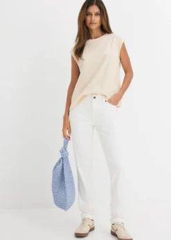 Mujer bonprix bonprix Vaqueros straight, mid waist, elásticos