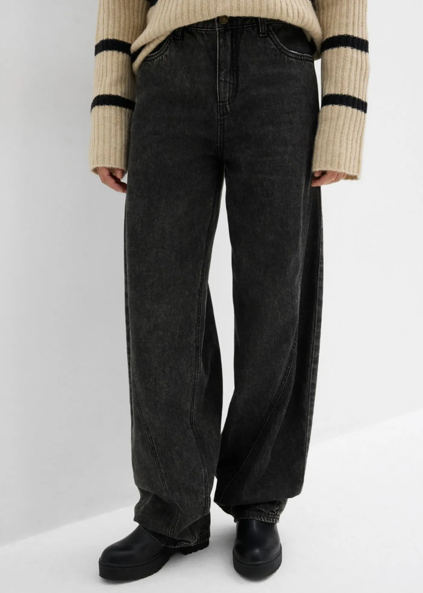 Mujer bonprix bonprix Vaqueros tipo balloon con talle medio