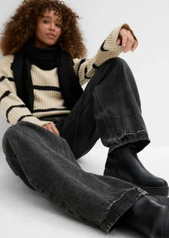 Mujer bonprix bonprix Vaqueros tipo balloon con talle medio