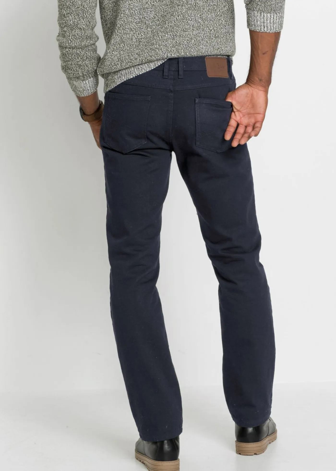 bonprix bonprix Ropa Térmica|Outdoor>Vaqueros térmicos classic fit, con forro suave de franela, straight Negro denim