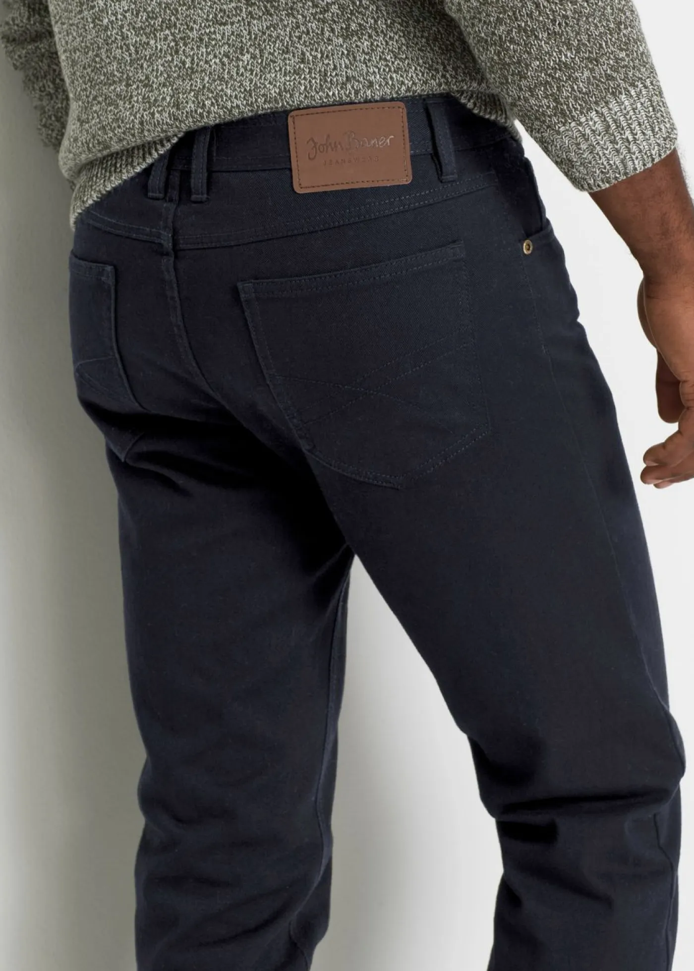 bonprix bonprix Ropa Térmica|Outdoor>Vaqueros térmicos classic fit, con forro suave de franela, straight Negro denim