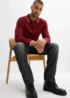 Hombre bonprix bonprix Vaqueros térmicos con corte recto, forro de franela y diseño recto